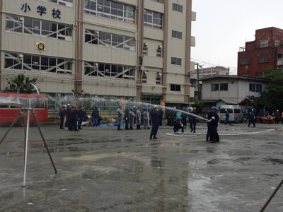 平成24年、消防訓練